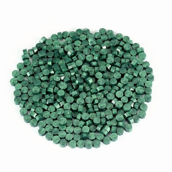 Sealing Wax Beads, 200 Pieces Seal Kit Green for Stamp and Letter