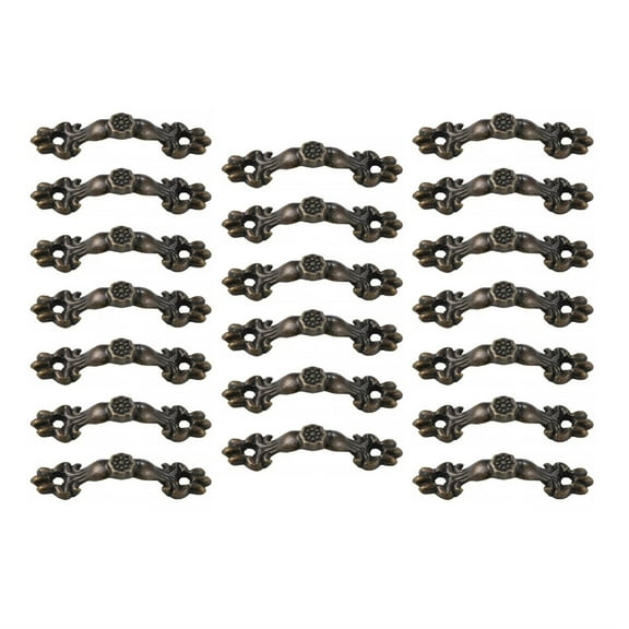 20pcs Vintage Drawer Pull Handles Antique Bronze/Gold 1.18 Inch Hole Centers Vintage Cabinet Pulls for Furniture, Dresser, Cupboard, Wardrobe
