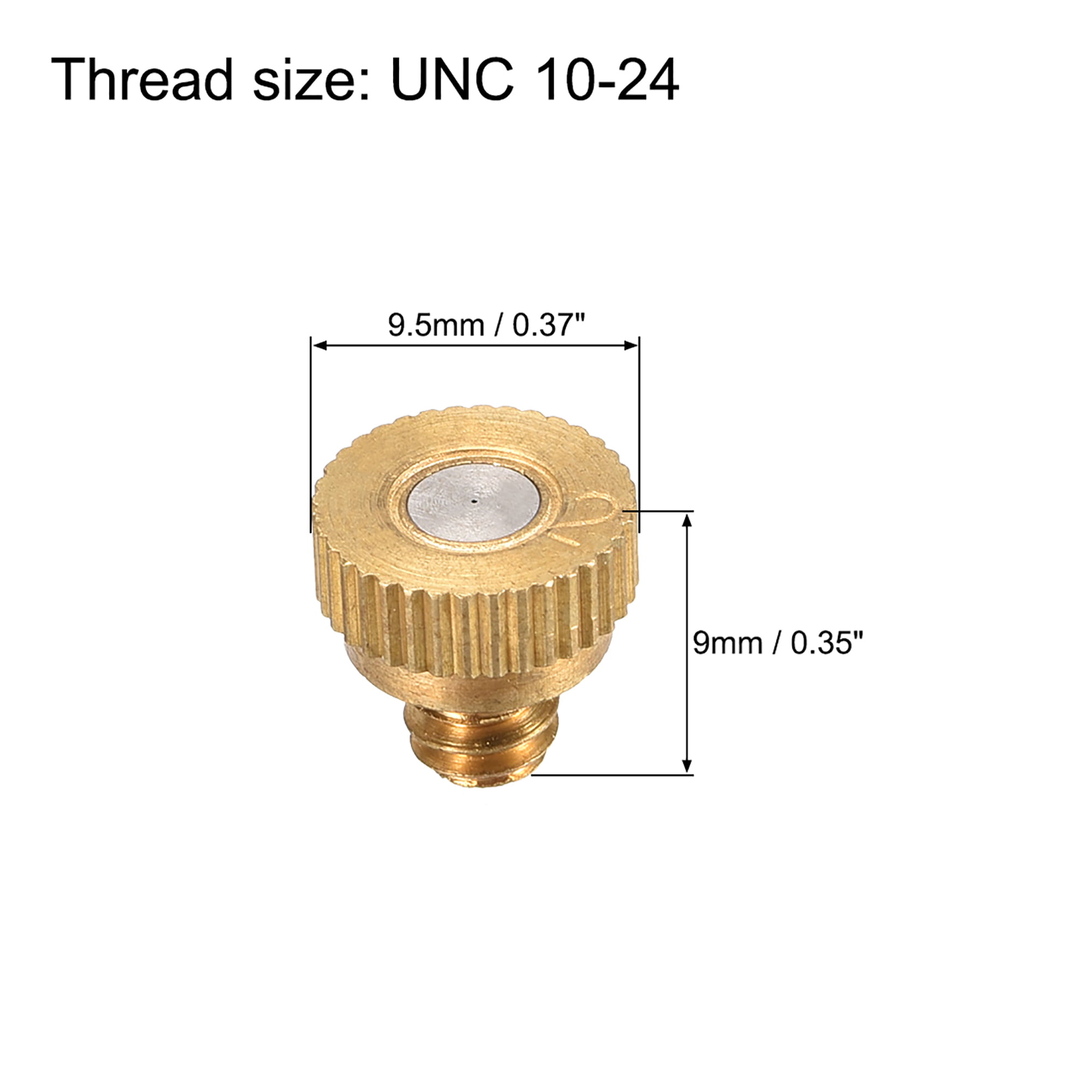 10/24 UNC 0.2mm Orifice Dia for Cooling System 10 Pcs Brass Misting Nozzle