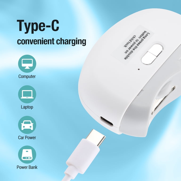 Electric 2-in-1 Nail Clipper & Polisher - Rechargeable Automatic Trimmer With Light For Baby, Kids, Seniors & Weak Hands