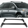 thumbnail image 2 of Ikon Motorsports Compatible with 09-17 Chevy Traverse OE Style Roof Rack Rail Cross Bar Carrier Black, 2 of 8