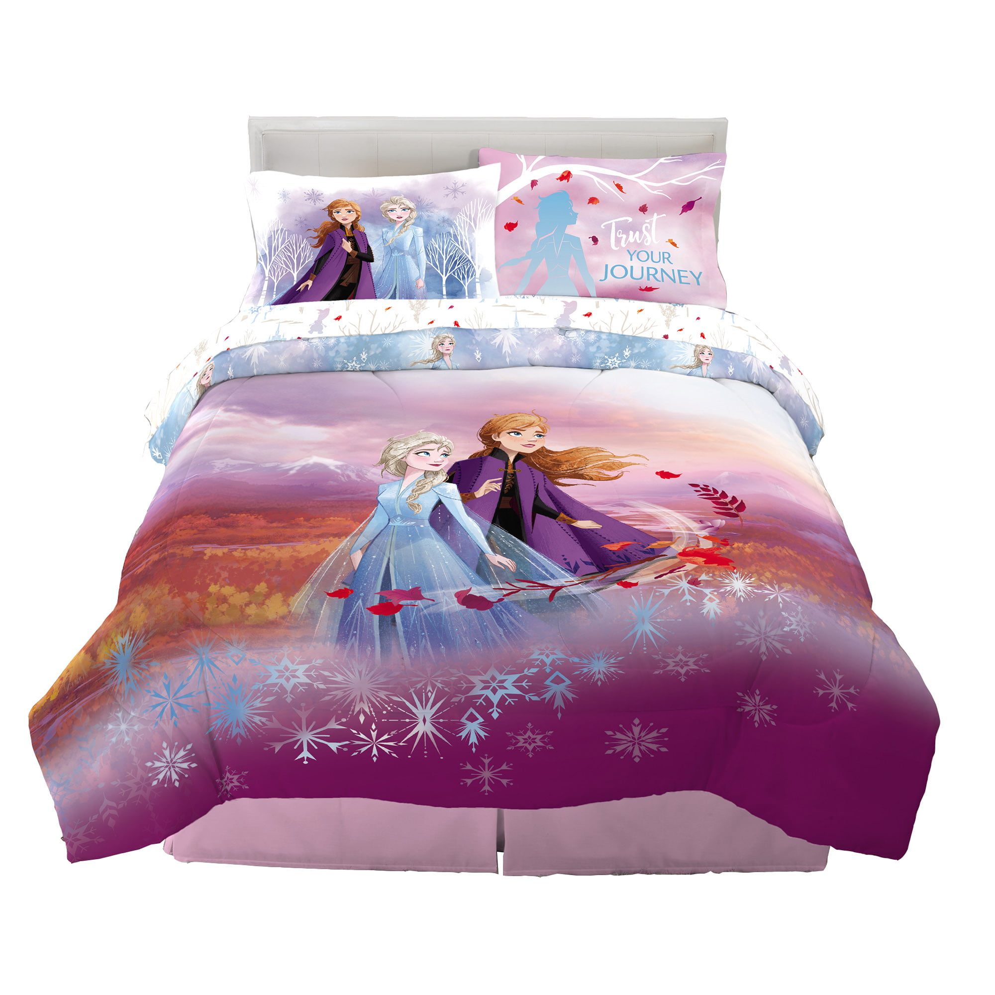 Frozen Patchwork Pattern Disney Style Luxury Duvet Covers Reversible Bedding Set