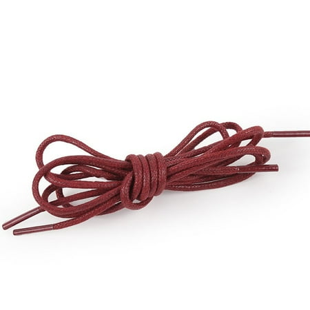 

Fule Round Waxed Solid Color Shoelaces Shoes Strings Boot Sport Shoe Laces Cord