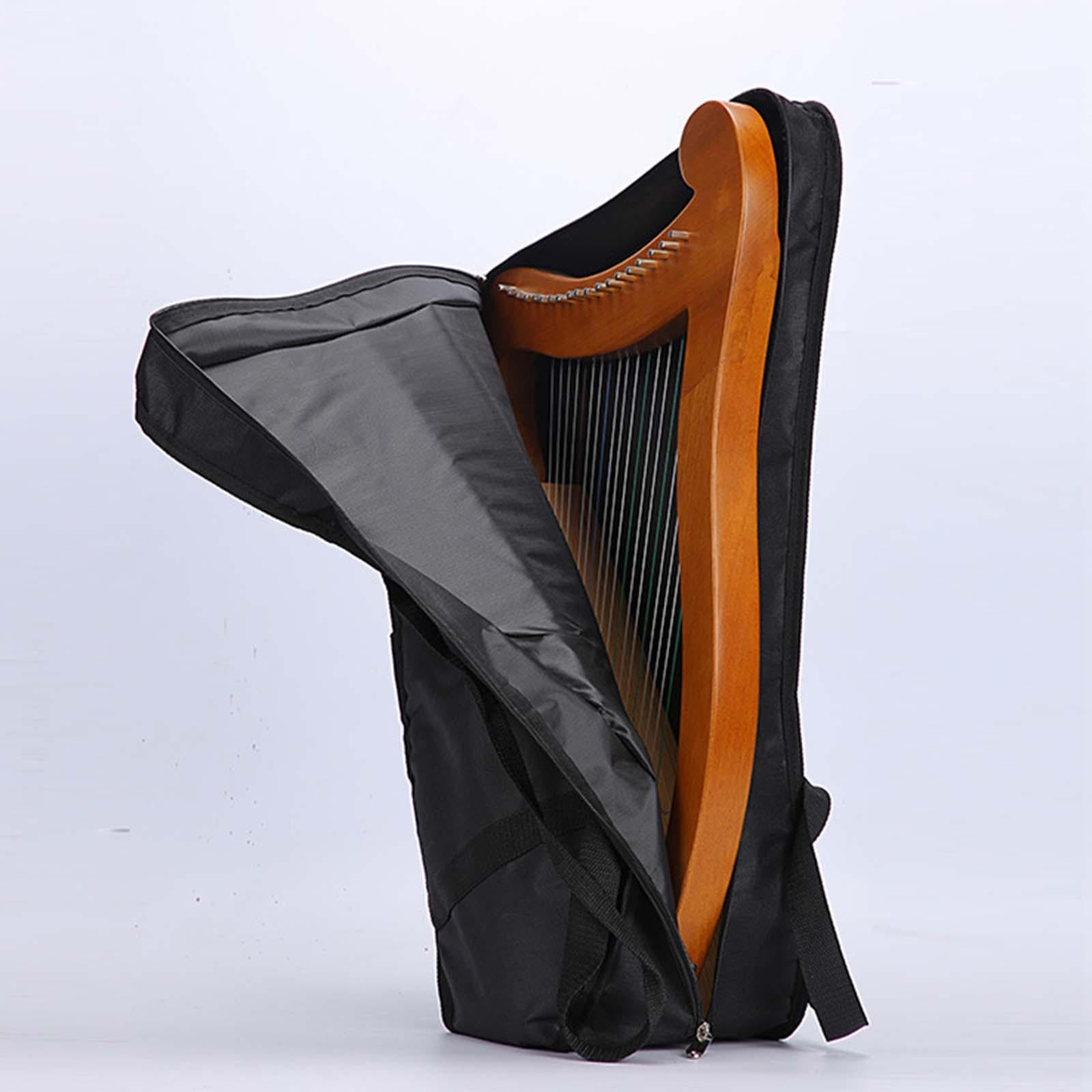 LeeQinersw Harp Carrying Case, Harp Storage Bag, Portable Thumb Piano Mbira Box, Shockproof 65x43cm
