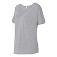 thumbnail image 2 of Bella + Canvas Ladies' Slouchy V-Neck T-Shirt L ATHLETIC HEATHER, 2 of 5