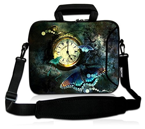 RICHEN 15 Canvas Laptop Shoulder Bag Laptop Netbook Bag,Protective Canvas Carrying Handbag Briefcase Sleeve Case Cover with Side Handle 14-15.6 inch, Galaxy 