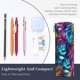 thumbnail image 3 of Disketp Colorful Tropical Leaves Estuche Organizador de Lápices de Cuero, Estuche de Oficina con Cremallera para Bolígrafo y Lápiz, 3 of 6