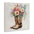 thumbnail image 2 of Stupell Industries Country Cowboy Boots Bouquet Botanical & Floral Painting Gallery Wrapped Canvas Print Wall Art, 2 of 5