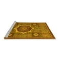 thumbnail image 2 of Ahgly Company Machine Washable Indoor Rectangle Oriental Yellow Modern Area Rugs, 6' x 9', 2 of 4