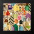 thumbnail image 2 of Galapon, Nikki 15x15 Black Modern Framed Museum Art Print Titled - Stamped Houses II, 2 of 5