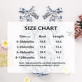 thumbnail image 7 of ZEHJUHAN Baby Girl's Sleeveless Ruffle Print Bow Strap Romper, Lace Trim Jumpsuit with Snap Closure Blue flowers，6-9M, 7 of 7