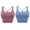 B-Blue+Purple, variant on LELINTA Strappy Sports Bras for Women Wirefree Padded Medium Support Yoga Bra Top with Removable Cups, Black/ Blue/ Purple, Size XS-XL