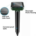 thumbnail image 4 of 8Pcs Solar Powered Sound Wave Sonic Repeller Outdoor Garden Yard Farm Mouse Gopher Rat Vole Mole Scarer Snake Rodent Pest Reject Repellent Expeller, 4 of 9
