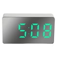 thumbnail image 1 of Reloj despertador digital LED Temperatura grande 12/24 horas Atenuador de brillo portátil Verde Zulema Despertador digital, 1 of 7
