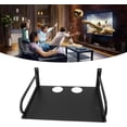 thumbnail image 2 of ZOUSSIQI Wall Mounted Projector Shelf,Floating Projector Wall Mount,Router Shelf with Metal Bracket,DVD PS5 Holder Stand Accessories,for Living Room,Office,Bedroom(Black) CA919-56411, 2 of 9