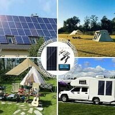 300W 12V Solar Panel, Solar Panel Kit, Battery Charger with 60A Solar Charge Controller for RV, Yacht, Outdoor, Garden, Lighting