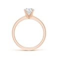 ANGARA IGI Certified Lab Grown 1 Ct Diamond Engagement Ring in 14K Rose