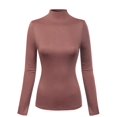 thumbnail image 1 of Made by Olivia Women's Mock Neck Long Sleeve Turtleneck Slim Fit Sweater Top, 1 of 3