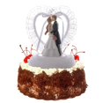 thumbnail image 4 of Wedding Couple Figurine Cake Topper Decoration Romantic Keepsake Gift Crystal, 4 of 6