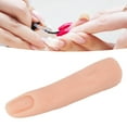 thumbnail image 4 of Fake Practice Finger, Embedded Nail Slot Nail Training Finger Silicone Bendable  For  Practice Light Color, 4 of 8