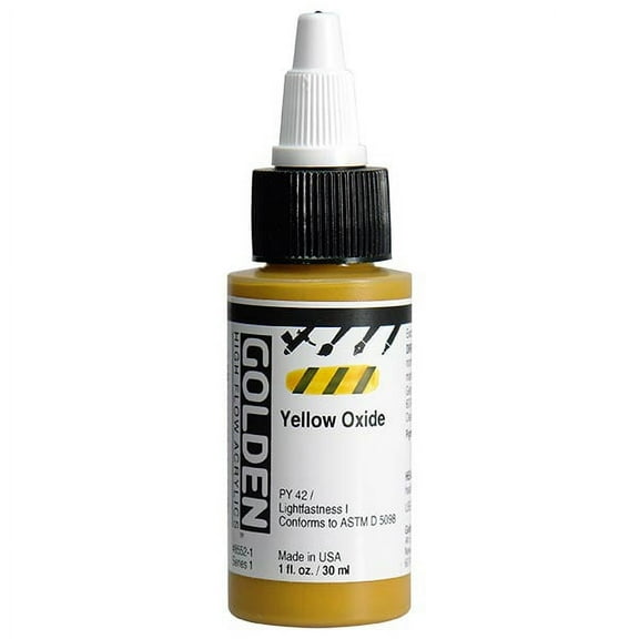 Golden� High Flow Acrylic, 1 oz., Yellow Oxide