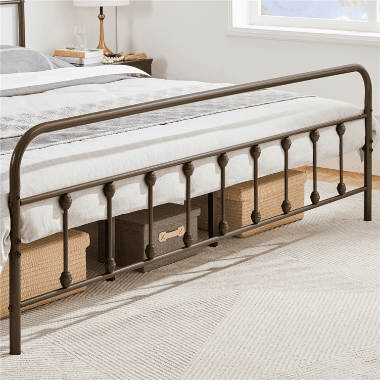 Bronze bed cheap frame king