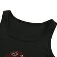 thumbnail image 6 of KOMOO Women Sleeveless Vest Fashion Mushroom Heart-Shaped Print U-Neck Top Leopard Shirt Tee  Streetwear Summer Tank Top, 6 of 7
