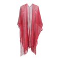 thumbnail image 5 of tasrioml Women Cardigan Shawl Open Front Shiny Sun Protection Jacket with Tassel Hem Outdoor Activities Sun Protection Cardigan, 5 of 8