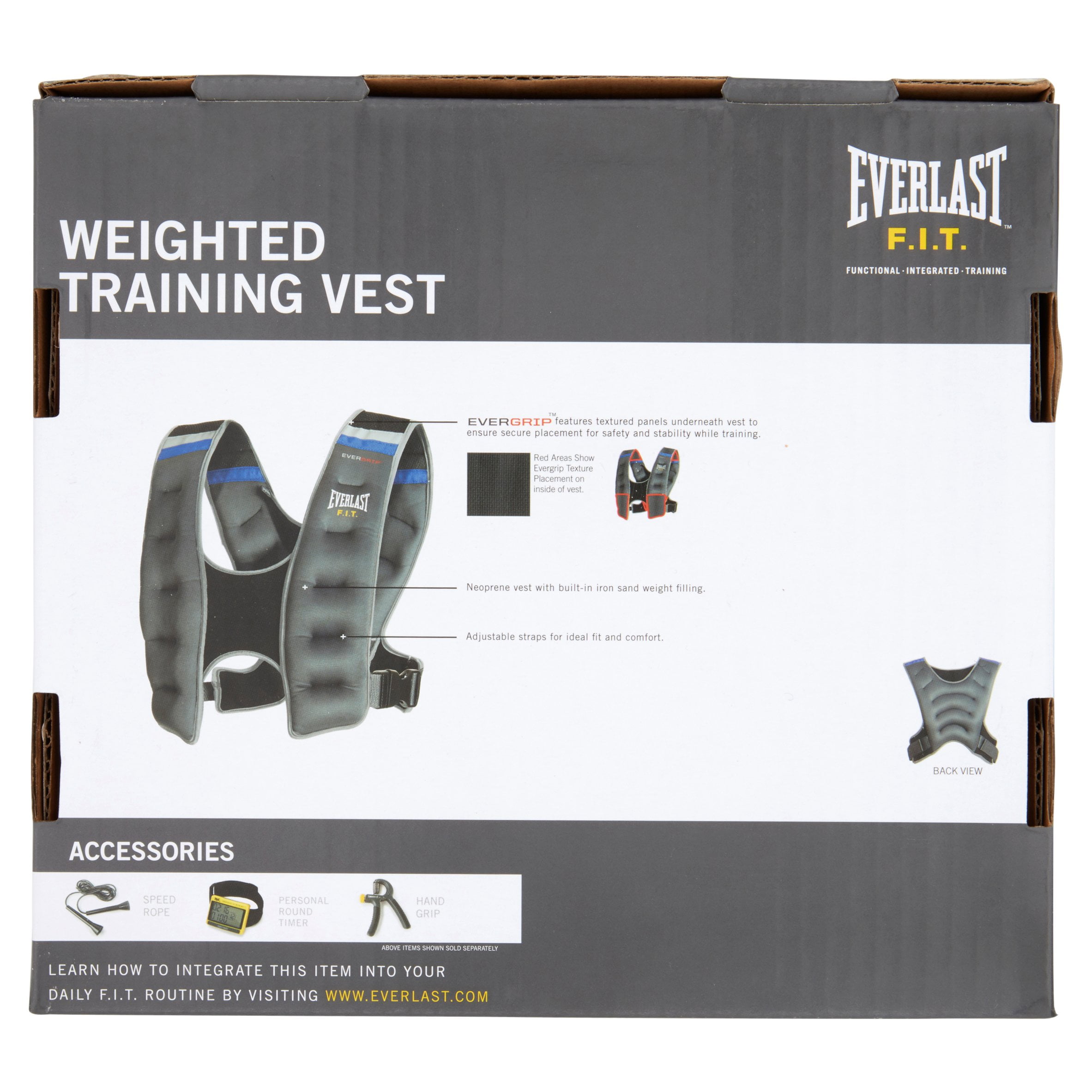 Buy Everlast Ever grip 20 Lb. Weighted Training Vest, One Size Online