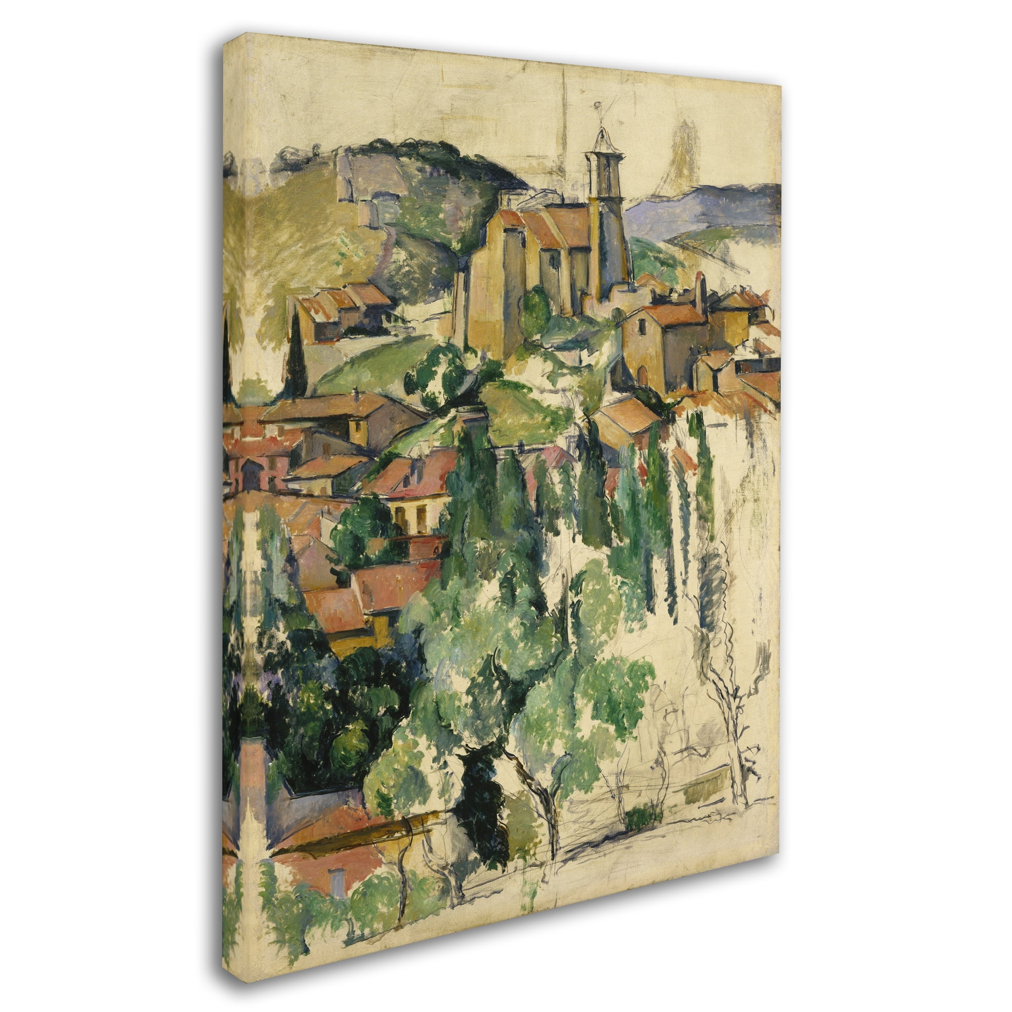 Trademark Fine Art 'The Village Of Gardanne' Canvas Art by Cezanne