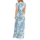 thumbnail image 4 of Vestido suelto de manga corta para mujer (vestido informal largo con bolsillos), 4 of 5