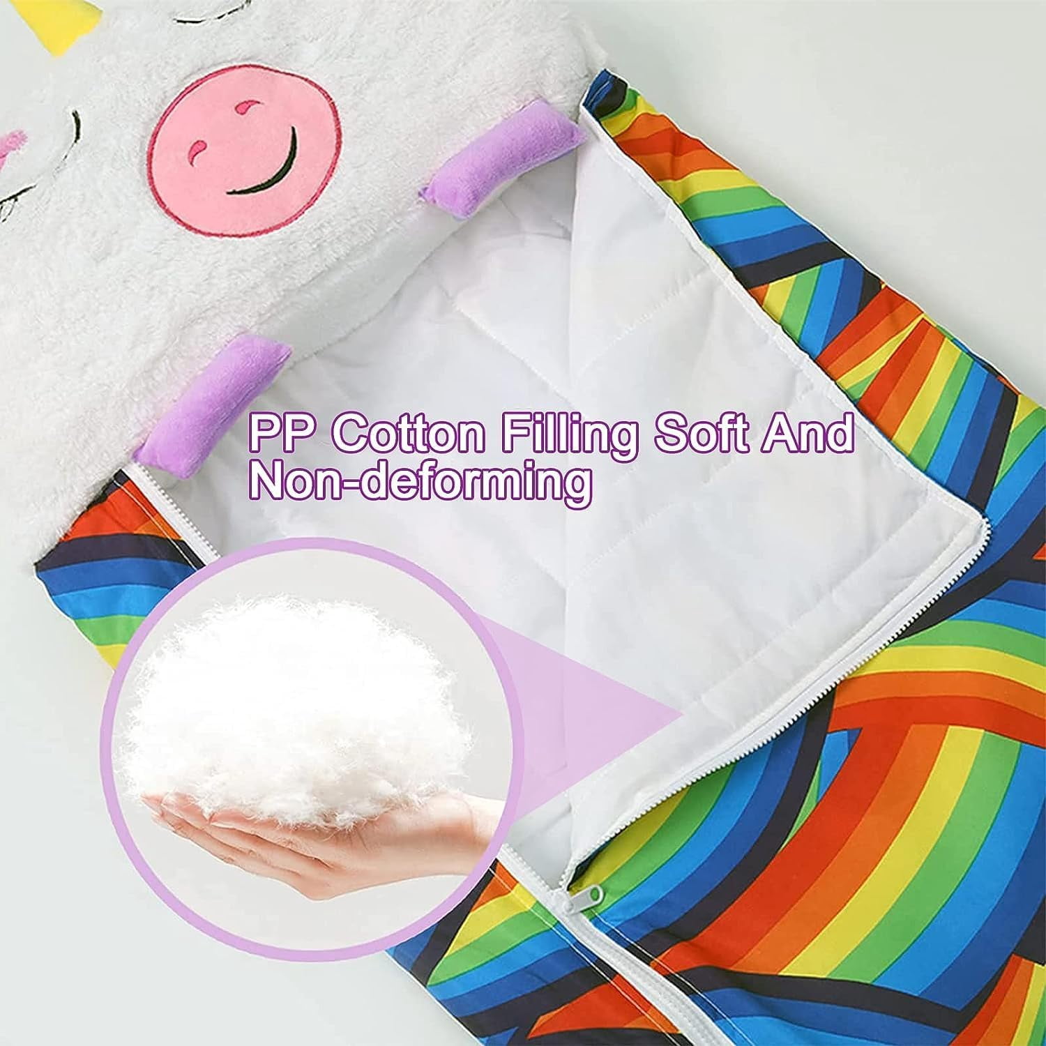 Sac de Couchage en pour Enfants, Sac de Couchage pour Camping