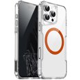 thumbnail image 2 of Magnetic Transparent Shockproof Case For iPhone 16 Pro Max 15 Plus 14 13 12 For Magsafe Wireless Charging Hard Acrylic PC Cover Red For iPhone 15 Pro, 2 of 6