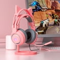 thumbnail image 4 of Joernso SY-G25 Wired Headphone RGB Lighting Omni-directional Mic Over-Ear Computer Headphone with Cute Cat Ear for E-sport, 4 of 8