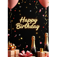 thumbnail image 4 of Colorful Modern Happy Birthday Backdrop Banner Multicolor Graphic Birthday Party Supplies Background Festive Decorations Photography Props, 4 of 4