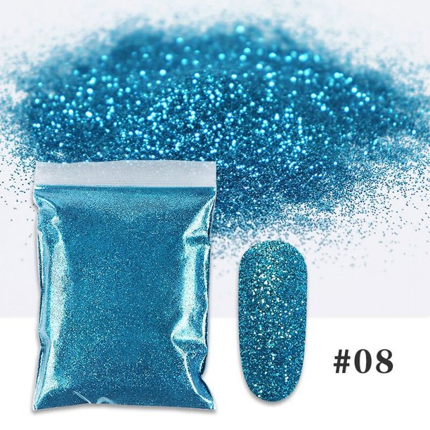 Purpurina holográfica para uñas, 50g, brillante, láser, dorado, plateado, forma hexagonal mixta, polvo de lentejuelas gruesas, decoración de Arte de uñas DIY