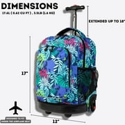 J World Boys And Girls Sunny 17 Kids Rolling Backpack, Savanna