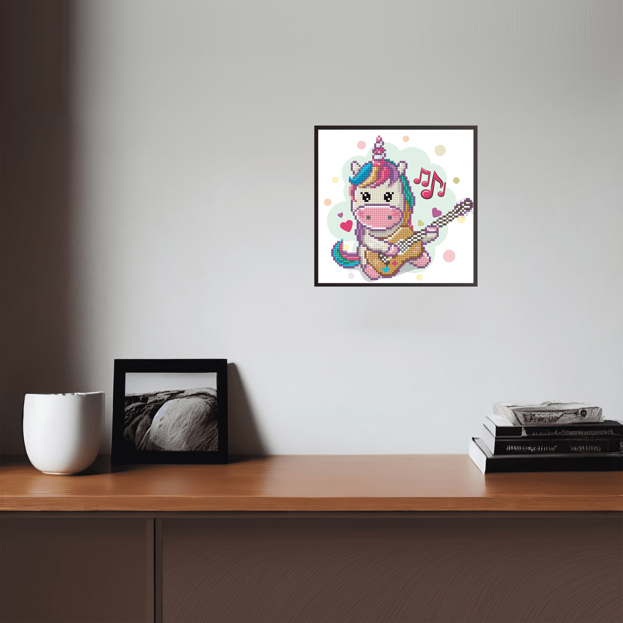 Diamond Dotz Music Fills My Heart Unicorn Diamond Painting Kits for Adults - Diamond Art Kits a Relaxing Creative Craft Kit with Dotz Gems   9"x9"