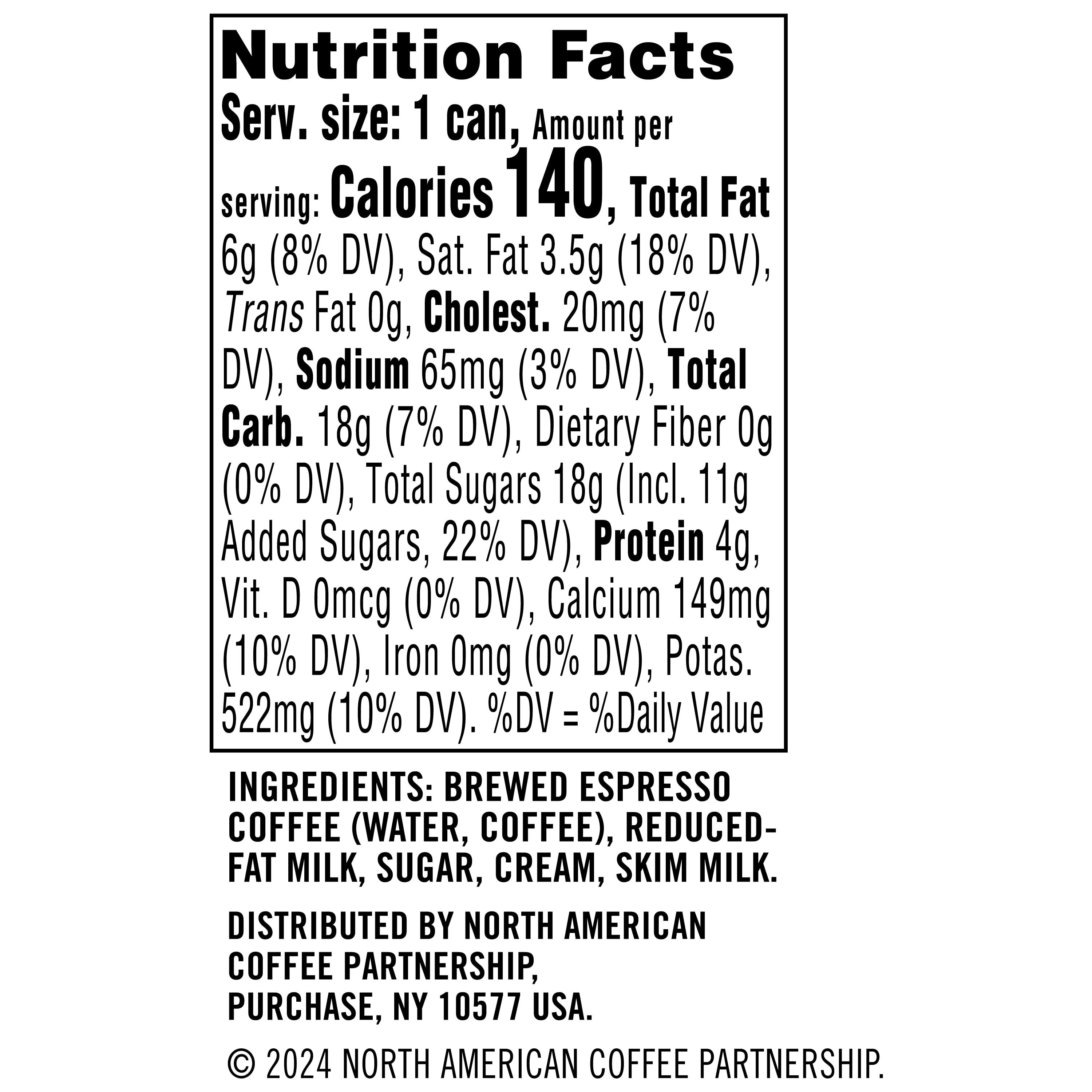 Starbucks Doubleshot Espresso & Cream Premium Iced Coffee Drink, 6.5 fl oz Can