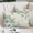 White Green Beige, variant on Spring Floral Pillow Covers, Linen Long Throw Pillow Case, Daisy Eucalyptus Leaves Black White Plaid Holiday Pillow Protector Decorative Cushion Cover for Living Room/Bedroom 12" x 20"