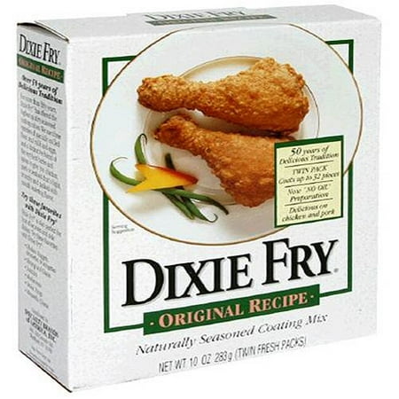upc dixie original coating fry mix recipe seasoned breading naturally crackers