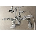 thumbnail image 3 of Kingston Brass Wall-Mount Clawfoot Tub Faucets With Polished Chrome AE54T1, 3 of 7