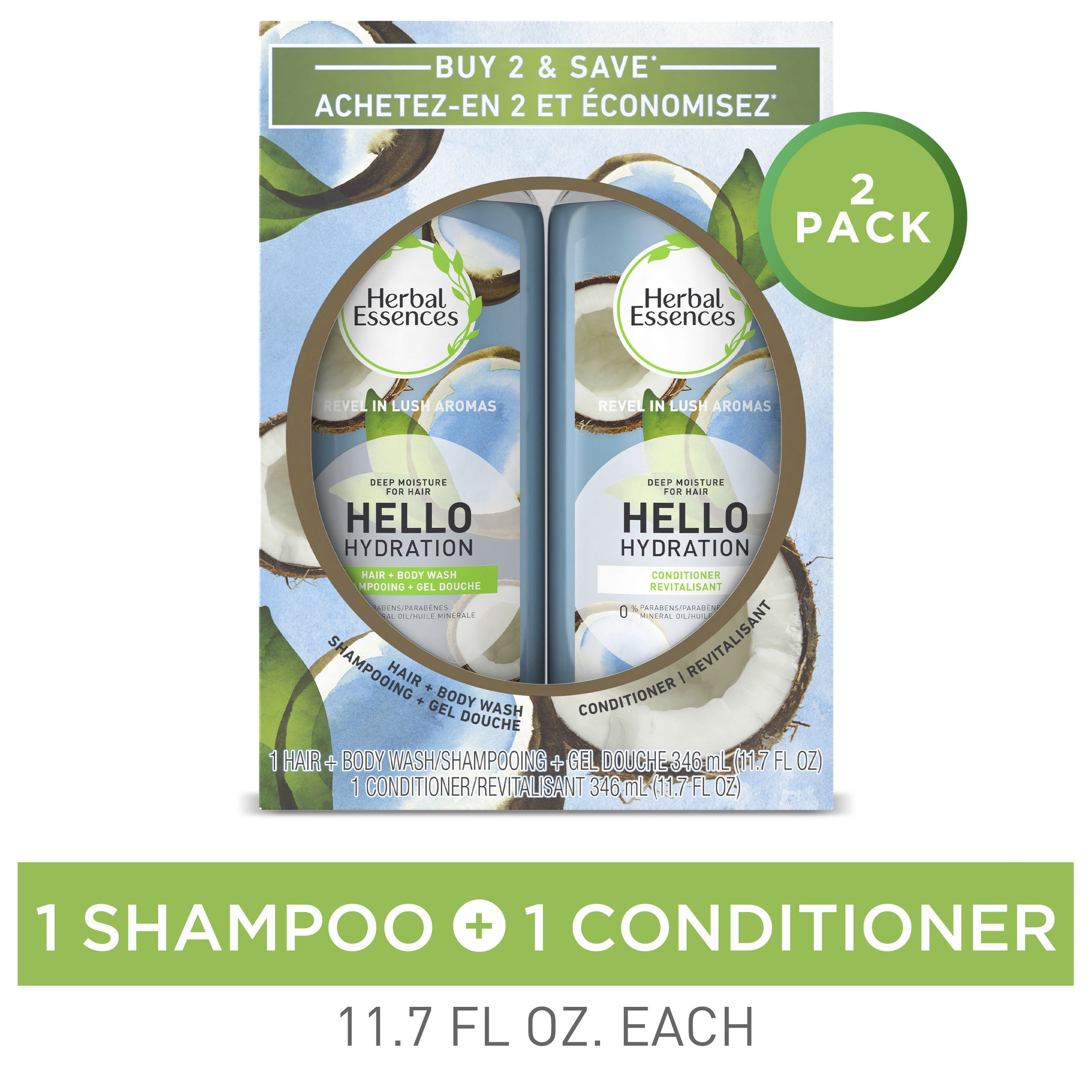 Herbal Essences Hello Hydration Shampoo & Conditioner Bundle Pack