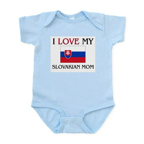 CafePress - I Love My Slovakian Mom Infant Bodysuit - Baby Light Bodysuit, Size Newborn - 24 Months