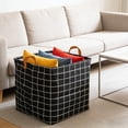 thumbnail image 4 of AKLJWH Foldable Storage Basket with Handles, Portable Linen Organizer Bin, Multipurpose Tote for Clothes, Towels, Laundry, Space Saving Supplies for Bedroom, Bathroom,#01 Black, 4 of 6