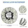 thumbnail image 3 of Shower Caps,LightColor Origami Dinosaurs Pattern Waterproof Shower Cap for Women 4 Pieces,Double Reusable Hair Cover for Shower PEVA Elastic Stretch Hem, 3 of 7
