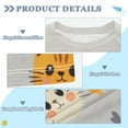 thumbnail image 2 of FORMRS Boys Rash Guard Short Sleeves Swim Shirt Quick Dry UPF 50+ Sun Protection, Sizes 3-12T, Cute Cartoon Cat, 2 of 6