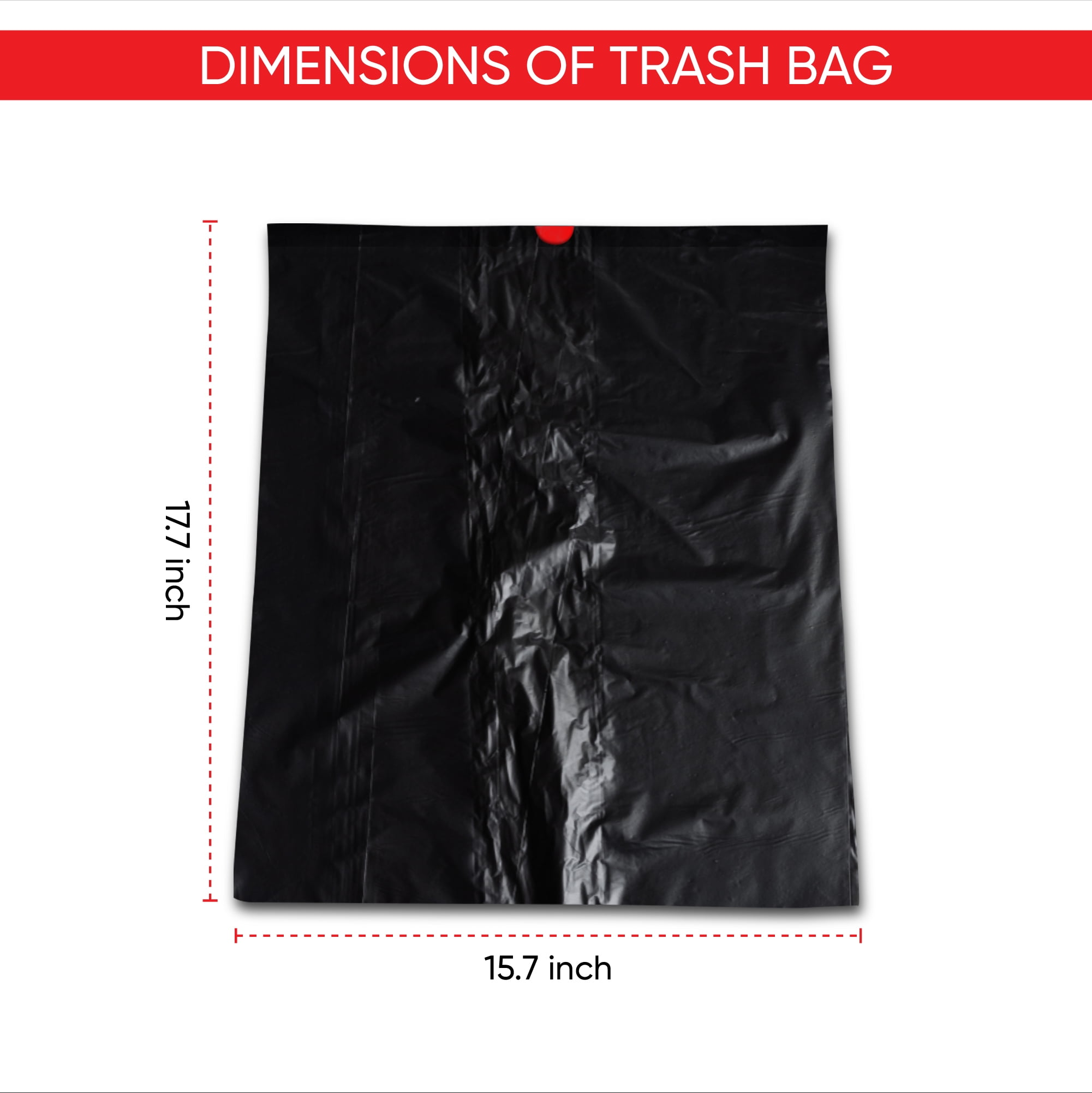 Car Trash Bag Roll with Drawstring 4-5 Liters (20 Count) – Haussimple