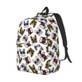 thumbnail image 2 of Daiia Bulldog Sunglasses Face Vintage Canvas Backpack for Men and Women ,Hiking Backpack,Travel Laptop Bag for School,Large Capacity Backpack, 2 of 8