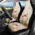 thumbnail image 2 of Yuyamidu Aesthetic Mushroom Car Seat Cover Full Set Waterproof Auto Front Seat Covers Sunflowers Vehicle Bucket Seat Pad, Car Interior Accessories, Fit Most Vehicle, Sedan, 2 of 7
